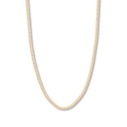 22&quot; Curb Chain Solid 10K Yellow Gold Appx. 4.4mm