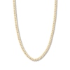 Thumbnail Image 1 of 24&quot; Solid Curb Chain 14K Yellow Gold Appx. 6.7mm