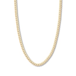 24&quot; Curb Chain Solid 14K Yellow Gold Appx. 6.7mm