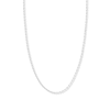 Thumbnail Image 1 of 18&quot; Solid Figaro Chain Necklace 14K White Gold Appx. 1.28mm