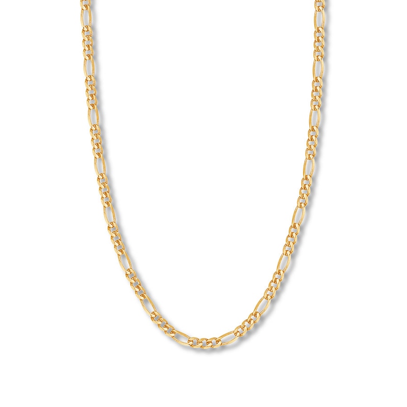 Main Image 1 of 20&quot; Figaro Link Chain Solid 14K Yellow Gold Appx. 5.8mm