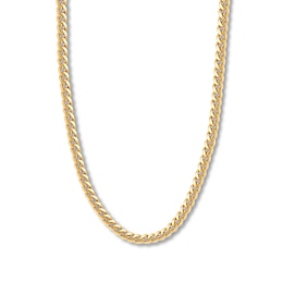 24&quot; Cuban Chain Necklace Solid 14K Yellow Gold Appx. 7.3mm