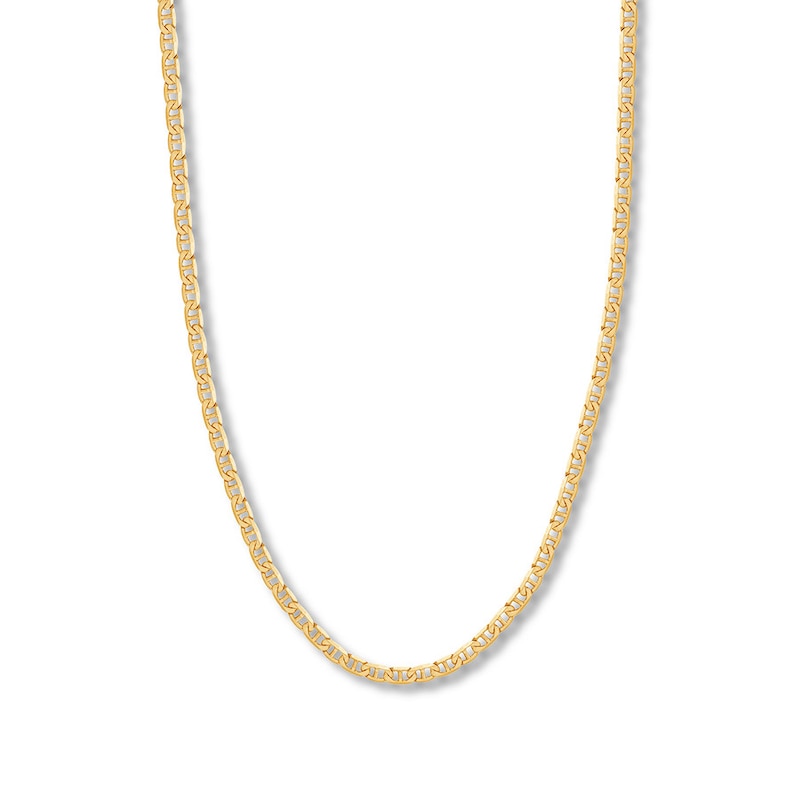 Main Image 1 of 22&quot; Mariner Chain Solid 14K Yellow Gold Appx. 4.4mm