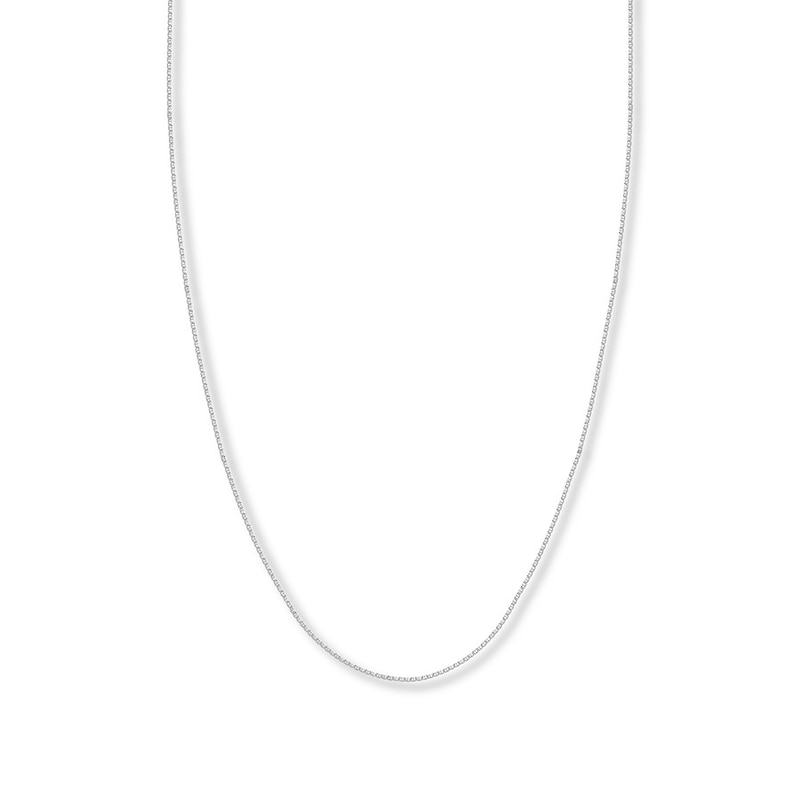 16" Solid Mariner Chain 14K White Gold 1.1mm