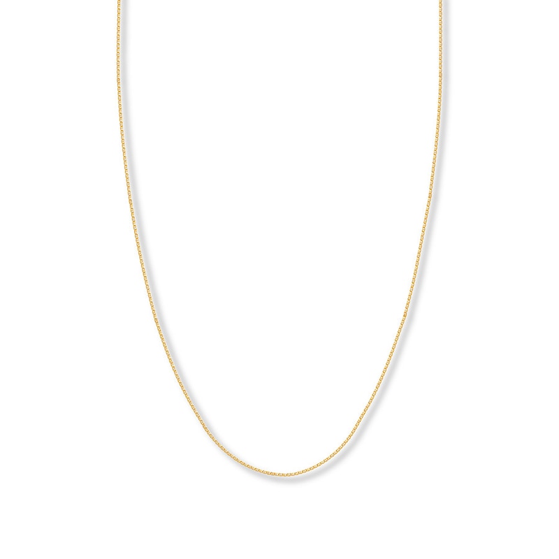 Main Image 1 of 16&quot; Solid Mariner Chain 14K Yellow Gold 1.1mm