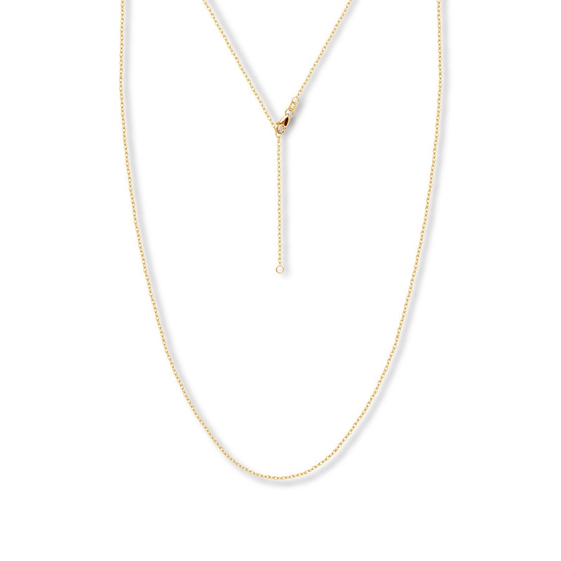 Main Image 1 of 16&quot; Adjustable Rope Chain Solid 14K Yellow Gold Appx. 1.2mm