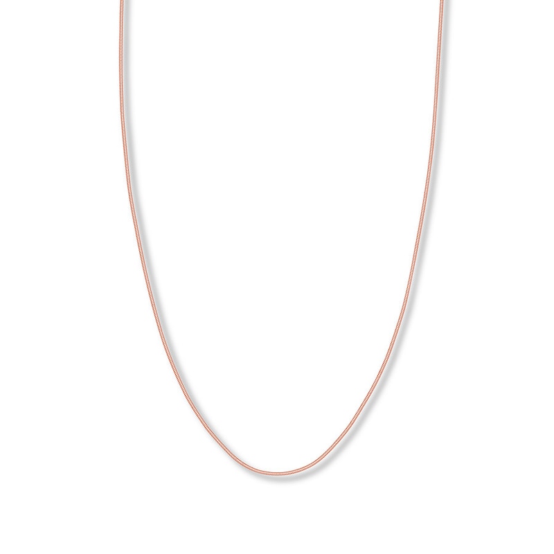 Main Image 1 of Adjustable 22&quot; Hollow Snake Chain 14K Rose Gold Appx. 1.4mm