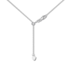 Thumbnail Image 2 of Adjustable 22&quot; Solid Box Chain 14K White Gold Appx. .8mm