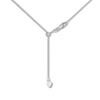 Thumbnail Image 2 of Adjustable 22&quot; Solid Square Wheat Chain 14K White Gold Appx. 1mm