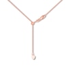 Thumbnail Image 2 of Adjustable 22&quot; Solid Square Wheat Chain 14K Rose Gold Appx. 1mm