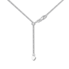 Thumbnail Image 2 of Adjustable 22&quot; Sparkling Chain Solid 14K White Gold Appx. 1.15mm