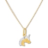 Thumbnail Image 1 of Child's Unicorn Necklace 14K Yellow Gold