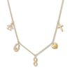 Thumbnail Image 1 of Multi-Charm Necklace 10K Yellow Gold 17&quot;