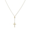 Thumbnail Image 0 of Cross Lariat Necklace 10K Yellow Gold 16" to 18" Adjustable