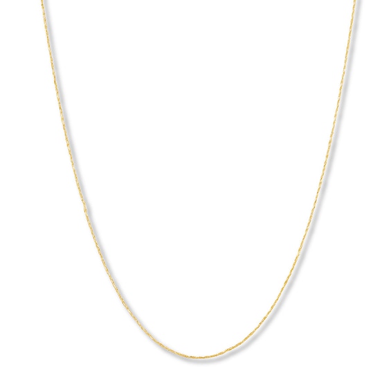 Tornado Chain Necklace 14K Yellow Gold 24