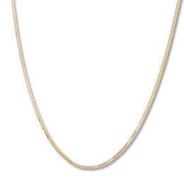 Milano Chain Necklace Semi-Solid 14K Yellow Gold 18&quot;