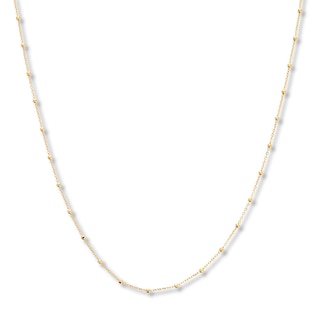 2mm Ball Chain Necklace | Alexa Leigh Yellow Gold / 16