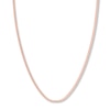 Thumbnail Image 1 of 16 Solid Curb Chain Necklace 14K Rose Gold Appx. 2.7mm