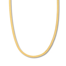 18 Herringbone Chain Necklace Solid 14K Yellow Gold Appx. 5.25mm