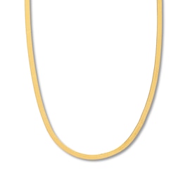 16 Solid Herringbone Chain Necklace 14K Yellow Gold Appx. 5.25mm