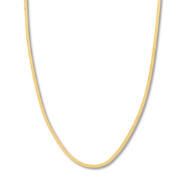 18 Herringbone Chain Necklace Solid 14K Yellow Gold Appx. 2.7mm