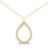 Thumbnail Image 1 of Italian Teardrop Glitter Necklace 14K Yellow Gold 18&quot;