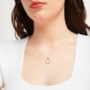 Thumbnail Image 3 of Italian Teardrop Glitter Necklace 14K Yellow Gold 18&quot;