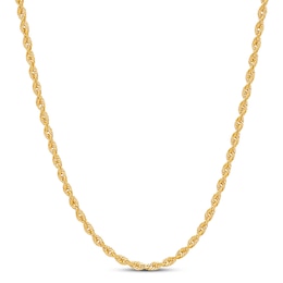 Rope Chain Solid 10K Yellow Gold 20&quot;