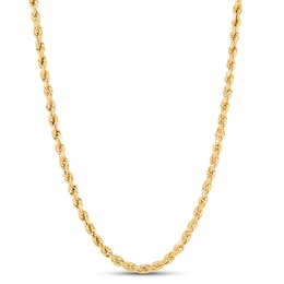 Rope Chain 2.9-3.0mm Hollow 14K Yellow Gold 18&quot;