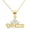 Thumbnail Image 1 of Children's Princess Necklace 14K Yellow Gold 13&quot;