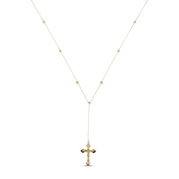 Crucifix Necklace 10K Yellow Gold 18&quot;