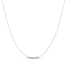 Curb Link Chain Necklace Solid 14K Yellow Gold 18&quot;