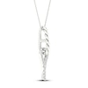 Thumbnail Image 3 of Love + Be Loved Diamond Necklace 1/10 ct tw 10K White Gold 18&quot;