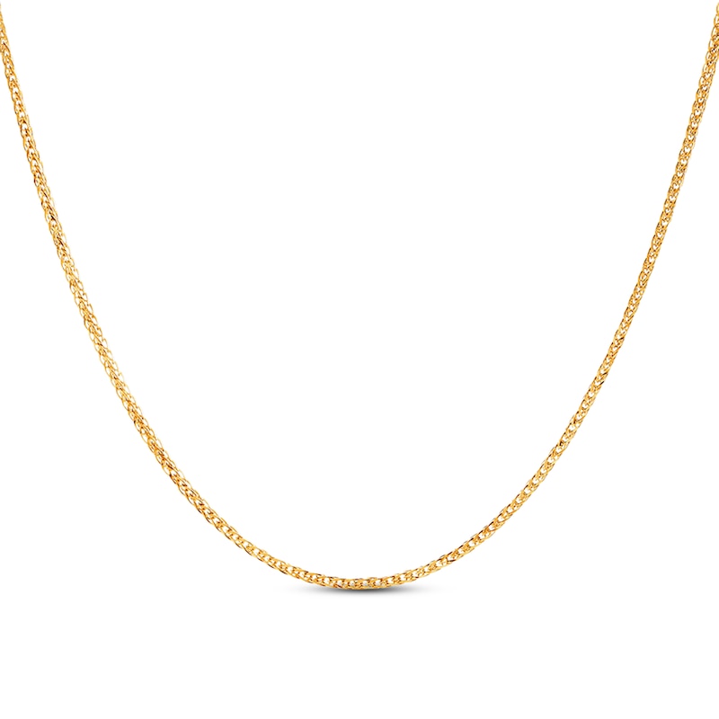 Main Image 1 of Solid Spiga Chain Necklace 14K Yellow Gold 20&quot;