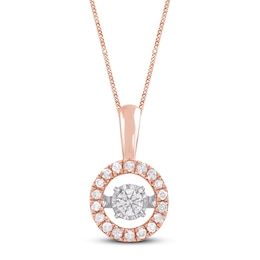 Unstoppable Love Diamond Necklace 1/2 ct tw 10K Rose Gold 19&quot;
