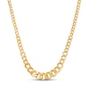 Thumbnail Image 1 of Hollow Curb Chain Necklace 14K Yellow Gold 17&quot;