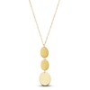 Thumbnail Image 0 of Graduated Oval Necklace 10K Yellow Gold 18"