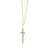 Thumbnail Image 1 of Cross Chain Necklace 10K Yellow Gold 18"