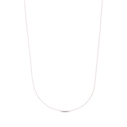 Solid Rolo Cable Chain Necklace 14K Rose Gold 18&quot;