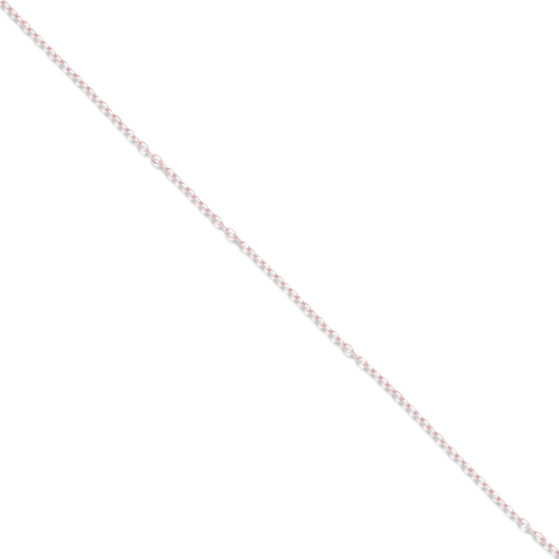 Main Image 2 of Solid Rolo Cable Chain Necklace 14K Rose Gold 18&quot;