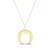 Thumbnail Image 1 of Crescent Moon Necklace 14K Yellow Gold 17&quot;