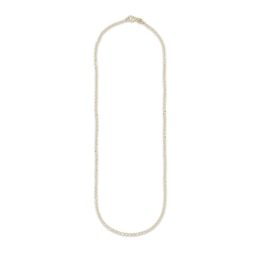 Cable Chain Necklace Solid 14K Yellow Gold 18&quot;