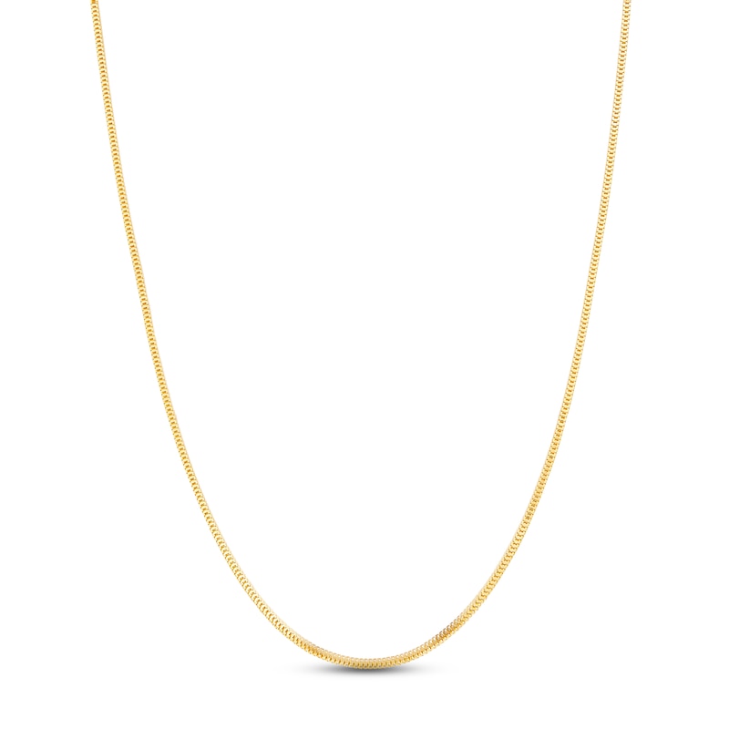 Main Image 1 of Solid Foxtail Chain 14K Yellow Gold 20&quot;