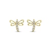 Thumbnail Image 2 of Children's Cubic Zirconia Dragonfly Stud Earrings 14K Yellow Gold