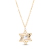 Thumbnail Image 1 of Star of David Necklace 14K Yellow Gold 17&quot;