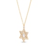 Thumbnail Image 2 of Star of David Necklace 14K Yellow Gold 17&quot;