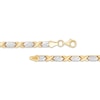 Thumbnail Image 2 of Twist Link &quot;XO&quot; Necklace 10K Two-Tone Gold 18&quot;