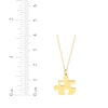 Thumbnail Image 2 of Puzzle Piece Necklace 14K Yellow Gold 18"