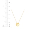 Thumbnail Image 3 of Hibiscus Flower Cutout Charm Necklace 14K Yellow Gold 18&quot;