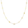 Thumbnail Image 1 of Four-Point Star Station Necklace 14K Yellow Gold 18&quot;